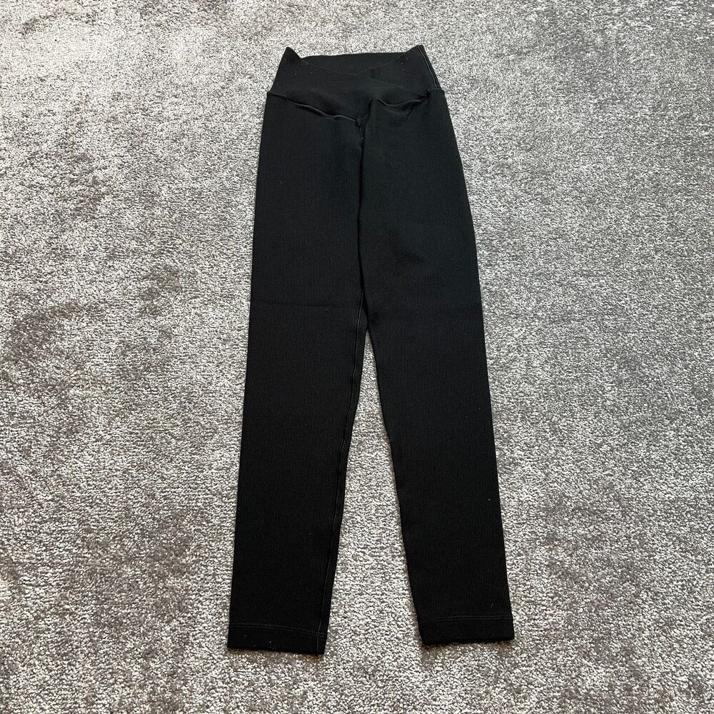Offline by Aerie Leggings Womens XS Black Stretch Comfort Casual Elastic Yoga - Picture 1 of 9